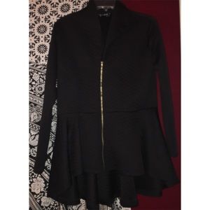 Quilted Peplum Jacket